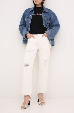 Женская хлопковая футболка VETEMENTS черного цвета по цене 21400 руб., арт. UAH21TR569 1600/W | Фото 2 Женская хлопковая футболка VETEMENTS черного цвета, арт. UAH21TR569 1600/W | Фото 2