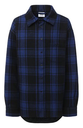 Женская шерстяная куртка VETEMENTS синего цвета по цене 112500 руб., арт. UAH21JA101 1213/W | Фото 1 Женская шерстяная куртка VETEMENTS синего цвета, арт. UAH21JA101 1213/W | Фото 1