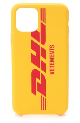 Мужской чехол для iphone 11 pro VETEMENTS желтого цвета по цене 16600 руб., арт. UAH21AC284 1373/W/IPH0NE 11 PR0 | Фото 1 Мужской чехол для iphone 11 pro VETEMENTS желтого цвета, арт. UAH21AC284 1373/W/IPH0NE 11 PR0 | Фото 1