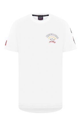 Мужская хлопковая футболка PAUL&SHARK белого цвета по цене 15000 руб., арт. A20P1605 | Фото 1 Мужская хлопковая футболка PAUL&SHARK белого цвета, арт. A20P1605 | Фото 1