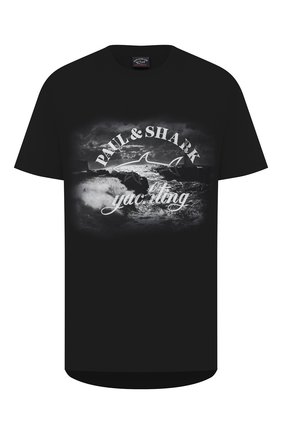 Мужская хлопковая футболка PAUL&SHARK черного цвета по цене 15000 руб., арт. A20P1644 | Фото 1 Мужская хлопковая футболка PAUL&SHARK черного цвета, арт. A20P1644 | Фото 1
