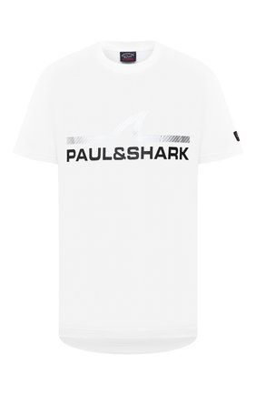 Мужская хлопковая футболка PAUL&SHARK белого цвета по цене 15000 руб., арт. A20P1677 | Фото 1 Мужская хлопковая футболка PAUL&SHARK белого цвета, арт. A20P1677 | Фото 1