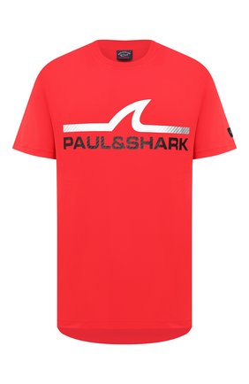 Мужская хлопковая футболка PAUL&SHARK красного цвета по цене 15000 руб., арт. A20P1677 | Фото 1 Мужская хлопковая футболка PAUL&SHARK красного цвета, арт. A20P1677 | Фото 1