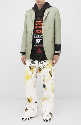 Мужской хлопковое худи VETEMENTS черного цвета по цене 76950 руб., арт. UAH21TR584 1606/M | Фото 2 Мужской хлопковое худи VETEMENTS черного цвета, арт. UAH21TR584 1606/M | Фото 2