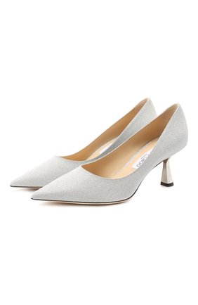 Женские текстильные туфли rene 65 JIMMY CHOO серебряного цвета по цене 48100 руб., арт. RENE 65/XGC | Фото 1 Женские текстильные туфли rene 65 JIMMY CHOO серебряного цвета, арт. RENE 65/XGC | Фото 1
