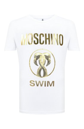 Мужская хлопковая футболка MOSCHINO белого цвета по цене 15000 руб., арт. V1910/2303 | Фото 1 Мужская хлопковая футболка MOSCHINO белого цвета, арт. V1910/2303 | Фото 1