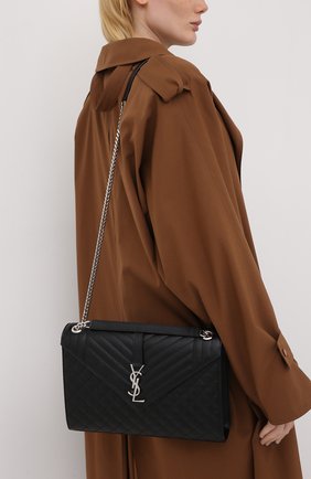 Женская сумка classic SAINT LAURENT черного цвета по цене 151500 руб., арт. 600166/B0W92 | Фото 2 Женская сумка classic SAINT LAURENT черного цвета, арт. 600166/B0W92 | Фото 2