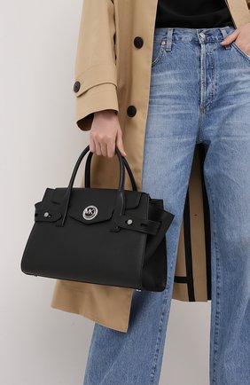 Женская сумка carmen MICHAEL MICHAEL KORS черного цвета по цене 37700 руб., арт. 30S0SNMS3L | Фото 2 Женская сумка carmen MICHAEL MICHAEL KORS черного цвета, арт. 30S0SNMS3L | Фото 2