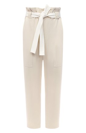 Женские хлопковые брюки BRUNELLO CUCINELLI белого цвета по цене 95300 руб., арт. MP827P7374 | Фото 1 Женские хлопковые брюки BRUNELLO CUCINELLI белого цвета, арт. MP827P7374 | Фото 1
