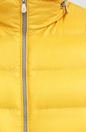 Мужской пуховый жилет BRUNELLO CUCINELLI желтого цвета, арт. MR4051714 | Фото 5 (Кросс-КТ: Куртка, Пуховик; Материал внешний: Синтетический материал; Материал подклада: Синтетический материал; Мужское Кросс-КТ: Верхняя одежда; Длина (верхняя одежда): Короткие; Материал утеплителя: Пух и перо; Стили: Кэжуэл)