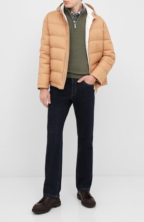 Мужская пуховая куртка BRUNELLO CUCINELLI бежевого цвета по цене 253500 руб., арт. MR4051744 | Фото 2 Мужская пуховая куртка BRUNELLO CUCINELLI бежевого цвета, арт. MR4051744 | Фото 2