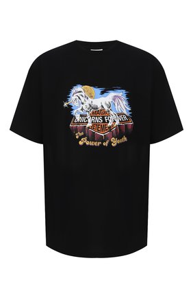 Мужская хлопковая футболка VETEMENTS черного цвета по цене 38750 руб., арт. UAH21TR617 1611/M | Фото 1 Мужская хлопковая футболка VETEMENTS черного цвета, арт. UAH21TR617 1611/M | Фото 1 (Материал внешний: Хлопок; Рукава: Короткие; Мужское Кросс-КТ: Футболка-одежда)