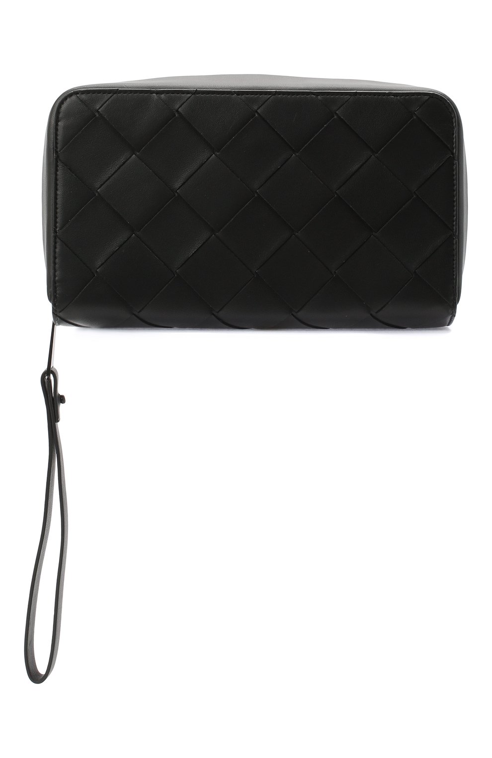 Мужской кожаное портмоне BOTTEGA VENETA черного цвета, арт. 629697/VCQT4 | Фото 1