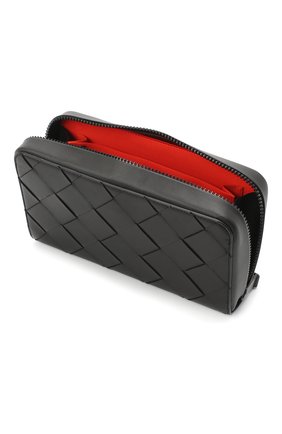 Мужской кожаное портмоне BOTTEGA VENETA черного цвета по цене 78550 руб., арт. 629697/VCQT4 | Фото 4 Мужской кожаное портмоне BOTTEGA VENETA черного цвета, арт. 629697/VCQT4 | Фото 4