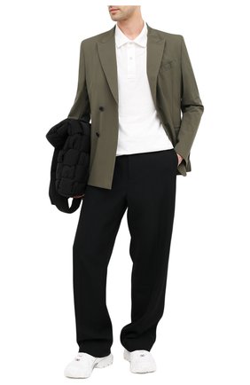 Мужское хлопковое поло BOTTEGA VENETA белого цвета по цене 38000 руб., арт. 631006/V01G0 | Фото 2 Мужское хлопковое поло BOTTEGA VENETA белого цвета, арт. 631006/V01G0 | Фото 2