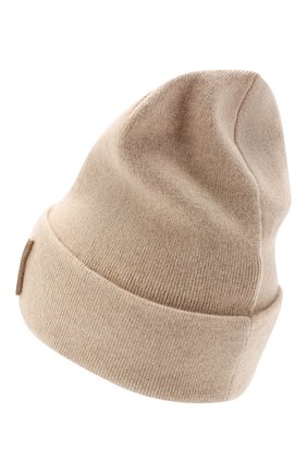Женская кашемировая шапка BRUNELLO CUCINELLI бежевого цвета по цене 42450 руб., арт. M12171699P | Фото 2 Женская кашемировая шапка BRUNELLO CUCINELLI бежевого цвета, арт. M12171699P | Фото 2 (Материал: Шерсть, Кашемир)