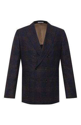 Мужской шерстяной пиджак BRUNELLO CUCINELLI темно-синего цвета по цене 284500 руб., арт. MN4797BBD | Фото 1 Мужской шерстяной пиджак BRUNELLO CUCINELLI темно-синего цвета, арт. MN4797BBD | Фото 1