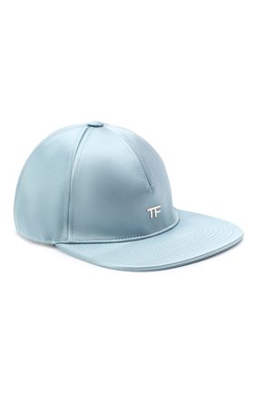 Женская бейсболка TOM FORD голубого цвета, арт. WH003P-TSA006 | Фото 1 (Материал: Вискоза, Текстиль, Шелк; Региональные ограничения белый список (Axapta Mercury): RU)
