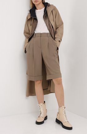 Женская кожаная куртка BRUNELLO CUCINELLI коричневого цвета по цене 453000 руб., арт. MPPELSV506 | Фото 2 Женская кожаная куртка BRUNELLO CUCINELLI коричневого цвета, арт. MPPELSV506 | Фото 2