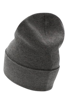 Женская шапка из смеси кашемира и вискозы BRUNELLO CUCINELLI серого цвета, арт. M9A850199P | Фото 2 (Материал: Текстиль, Кашемир, Шерсть, Вискоза)