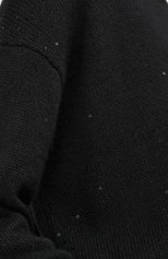 Женский свитер из кашемира и шелка BRUNELLO CUCINELLI черного цвета, арт. M73539903P | Фото 5 (Женское Кросс-КТ: Свитер-одежда; Материал внешний: Шерсть, Кашемир; Рукава: Длинные; Длина (для топов): Стандартные; Стили: Классический, Минимализм, Кэжуэл; Размерность: Маломерит)