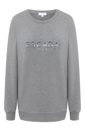 Женская хлопковый свитшот ESCADA SPORT серого цвета по цене 21950 руб., арт. 5033325 | Фото 1 Женская хлопковый свитшот ESCADA SPORT серого цвета, арт. 5033325 | Фото 1
