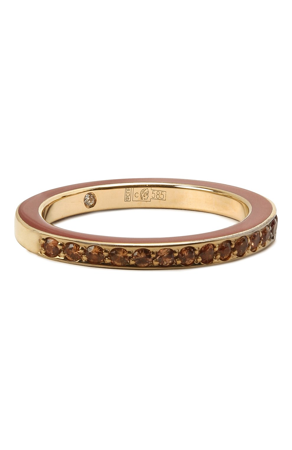 Женское кольцо JEWLIA коричневого цвета, арт. 0102.JR-55с | Фото 1 (Материал: Золото; Региональные ограничения белый список (Axapta Mercury): RU)