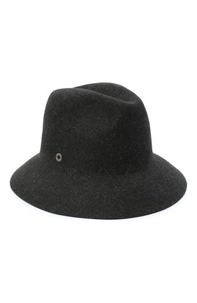 Женская фетровая шляпа ingrid LORO PIANA серого цвета, арт. FAL3434 | Фото 1 (Материал: Шерсть, Текстиль)