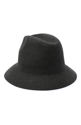 Женская фетровая шляпа ingrid LORO PIANA серого цвета, арт. FAL3434 | Фото 2 (Материал: Шерсть, Текстиль)