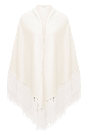 Женская кашемировая накидка LORO PIANA белого цвета по цене 267000 руб., арт. FAL0761 | Фото 1 Женская кашемировая накидка LORO PIANA белого цвета, арт. FAL0761 | Фото 1