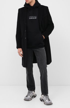 Мужской хлопковое худи VETEMENTS черного цвета по цене 61750 руб., арт. UAH21TR534 1605/M | Фото 2 Мужской хлопковое худи VETEMENTS черного цвета, арт. UAH21TR534 1605/M | Фото 2