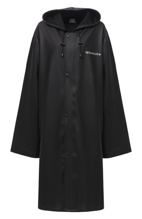 Женский плащ VETEMENTS черного цвета по цене 65950 руб., арт. UAH21JA025 1300/W | Фото 1 Женский плащ VETEMENTS черного цвета, арт. UAH21JA025 1300/W | Фото 1