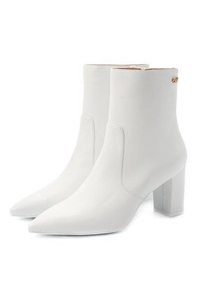 Женские кожаные ботильоны STUART WEITZMAN белого цвета по цене 54050 руб., арт. S3466 | Фото 1 Женские кожаные ботильоны STUART WEITZMAN белого цвета, арт. S3466 | Фото 1