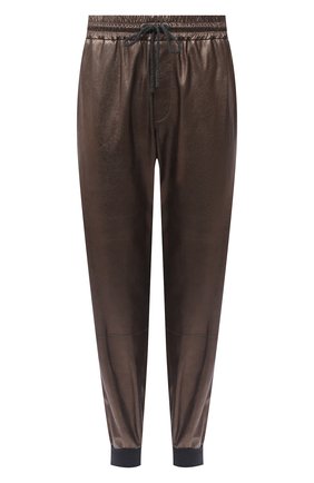 Женские кожаные джоггеры BRUNELLO CUCINELLI коричневого цвета по цене 291000 руб., арт. MPPELSV599 | Фото 1 Женские кожаные джоггеры BRUNELLO CUCINELLI коричневого цвета, арт. MPPELSV599 | Фото 1