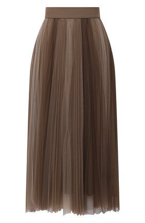 Женская юбка BRUNELLO CUCINELLI коричневого цвета по цене 143000 руб., арт. MP960G3001 | Фото 1 Женская юбка BRUNELLO CUCINELLI коричневого цвета, арт. MP960G3001 | Фото 1