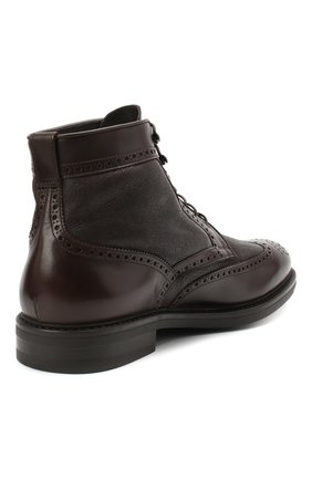 Мужские кожаные ботинки W.GIBBS темно-коричневого цвета, арт. 3169011/1514 | Фото 4 (Длина стельки: 28,5, 29; Материал внешний: Кожа; Материал утеплителя: Натуральный мех; Мужское Кросс-КТ: Ботинки-обувь, зимние ботинки; Региональные ограничения белый список (Axapta Mercury): RU; толщина подошвы: 1,5; ширина носка стельки: 9,2, 9,5)
