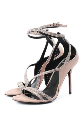 Женские босоножки midnight PIERRE HARDY бежевого цвета по цене 84900 руб., арт. UC13/GLITTER SUEDE KID-LAMB | Фото 1 Женские босоножки midnight PIERRE HARDY бежевого цвета, арт. UC13/GLITTER SUEDE KID-LAMB | Фото 1