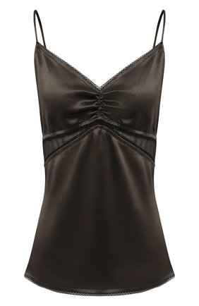 Женский шелковый топ TOM FORD хаки цвета по цене 137500 руб., арт. TS1929-FAX729 | Фото 1 Женский шелковый топ TOM FORD хаки цвета, арт. TS1929-FAX729 | Фото 1
