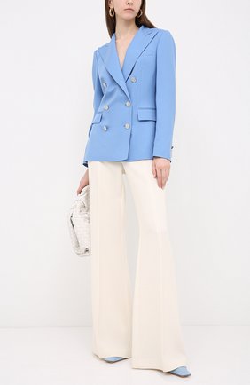 Женский кашемировый жакет RALPH LAUREN голубого цвета по цене 318000 руб., арт. 290625543 | Фото 2 Женский кашемировый жакет RALPH LAUREN голубого цвета, арт. 290625543 | Фото 2