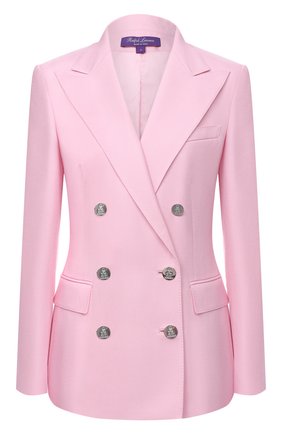 Женский кашемировый жакет RALPH LAUREN розового цвета по цене 365000 руб., арт. 290625543 | Фото 1 Женский кашемировый жакет RALPH LAUREN розового цвета, арт. 290625543 | Фото 1 (Материал внешний: Шерсть, Кашемир; Случай: Формальный; Длина (для топов): Стандартные; Материал подклада: Купро; Рукава: Длинные; Женское Кросс-КТ: Жакет-одежда; 1-2-бортные: Двубортные; Стили: Кэжуэл)