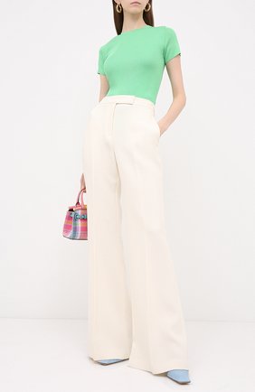 Женская шелковая футболка RALPH LAUREN зеленого цвета по цене 53250 руб., арт. 290710199 | Фото 2 Женская шелковая футболка RALPH LAUREN зеленого цвета, арт. 290710199 | Фото 2