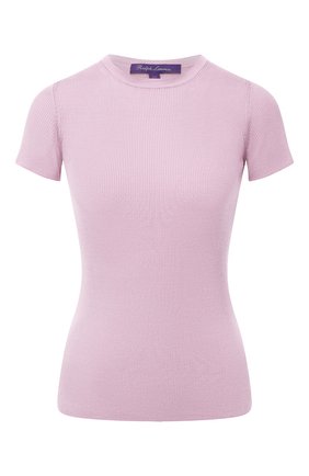 Женская шелковая футболка RALPH LAUREN светло-розового цвета по цене 58850 руб., арт. 290710199 | Фото 1 Женская шелковая футболка RALPH LAUREN светло-розового цвета, арт. 290710199 | Фото 1 (Материал внешний: Шелк; Рукава: Короткие; Длина (для топов): Стандартные; Стили: Минимализм, Кэжуэл; Принт: Без принта; Женское Кросс-КТ: Футболка-одежда)