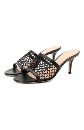 Женские мюли summer GIANVITO ROSSI черного цвета по цене 43000 руб., арт. G19950.70RIC.NGINENE | Фото 1 Женские мюли summer GIANVITO ROSSI черного цвета, арт. G19950.70RIC.NGINENE | Фото 1