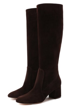 Женские замшевые сапоги daywear GIANVITO ROSSI коричневого цвета по цене 92000 руб., арт. G80401.60RIC.C45W00D | Фото 1 Женские замшевые сапоги daywear GIANVITO ROSSI коричневого цвета, арт. G80401.60RIC.C45W00D | Фото 1