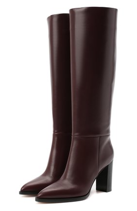 Женские кожаные сапоги daywear GIANVITO ROSSI бордового цвета по цене 111000 руб., арт. G80403.85CU0.VITR0YA | Фото 1 Женские кожаные сапоги daywear GIANVITO ROSSI бордового цвета, арт. G80403.85CU0.VITR0YA | Фото 1