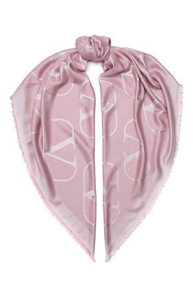 Женская шаль из шелка и шерсти valentino garavani VALENTINO розового цвета по цене 34950 руб., арт. UW2EB104/AJB | Фото 1 Женская шаль из шелка и шерсти valentino garavani VALENTINO розового цвета, арт. UW2EB104/AJB | Фото 1