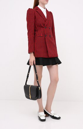 Женский двубортный жакет REDVALENTINO красного цвета по цене 65450 руб., арт. UR3CEC10/55V | Фото 2 Женский двубортный жакет REDVALENTINO красного цвета, арт. UR3CEC10/55V | Фото 2