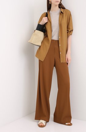 Женская топ из шерсти и шелка GIORGIO ARMANI бежевого цвета по цене 48300 руб., арт. 6HAM09/AM38Z | Фото 2 Женская топ из шерсти и шелка GIORGIO ARMANI бежевого цвета, арт. 6HAM09/AM38Z | Фото 2