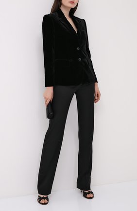 Женские шерстяные брюки TOM FORD черного цвета по цене 148500 руб., арт. PAW115-FAX733 | Фото 2 Женские шерстяные брюки TOM FORD черного цвета, арт. PAW115-FAX733 | Фото 2
