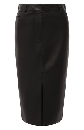 Женская кожаная юбка TOM FORD черного цвета по цене 240500 руб., арт. GCL804-LEX228 | Фото 1 Женская кожаная юбка TOM FORD черного цвета, арт. GCL804-LEX228 | Фото 1